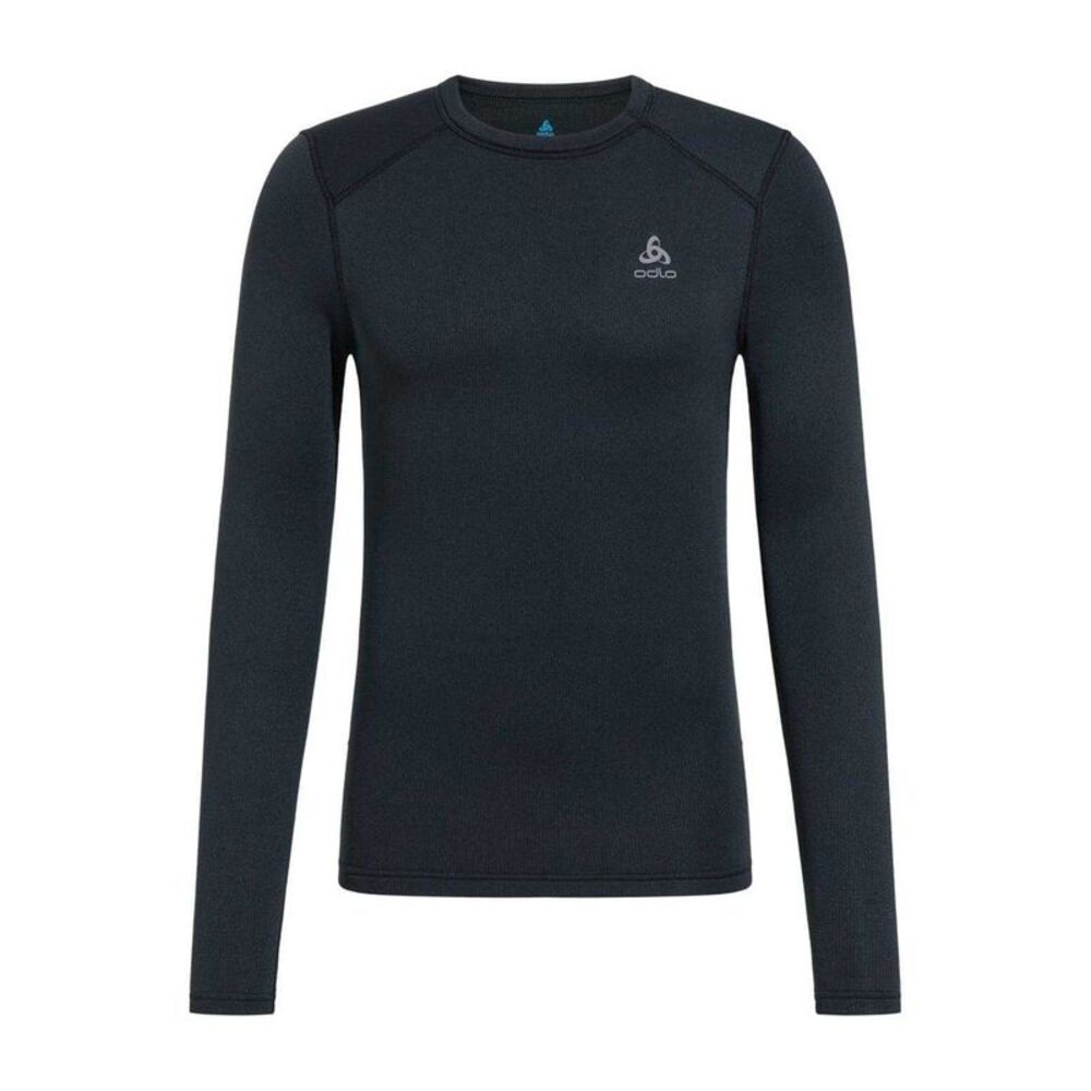 Odlo Mens Slim Long-Sleeved Base Layer Top / Black